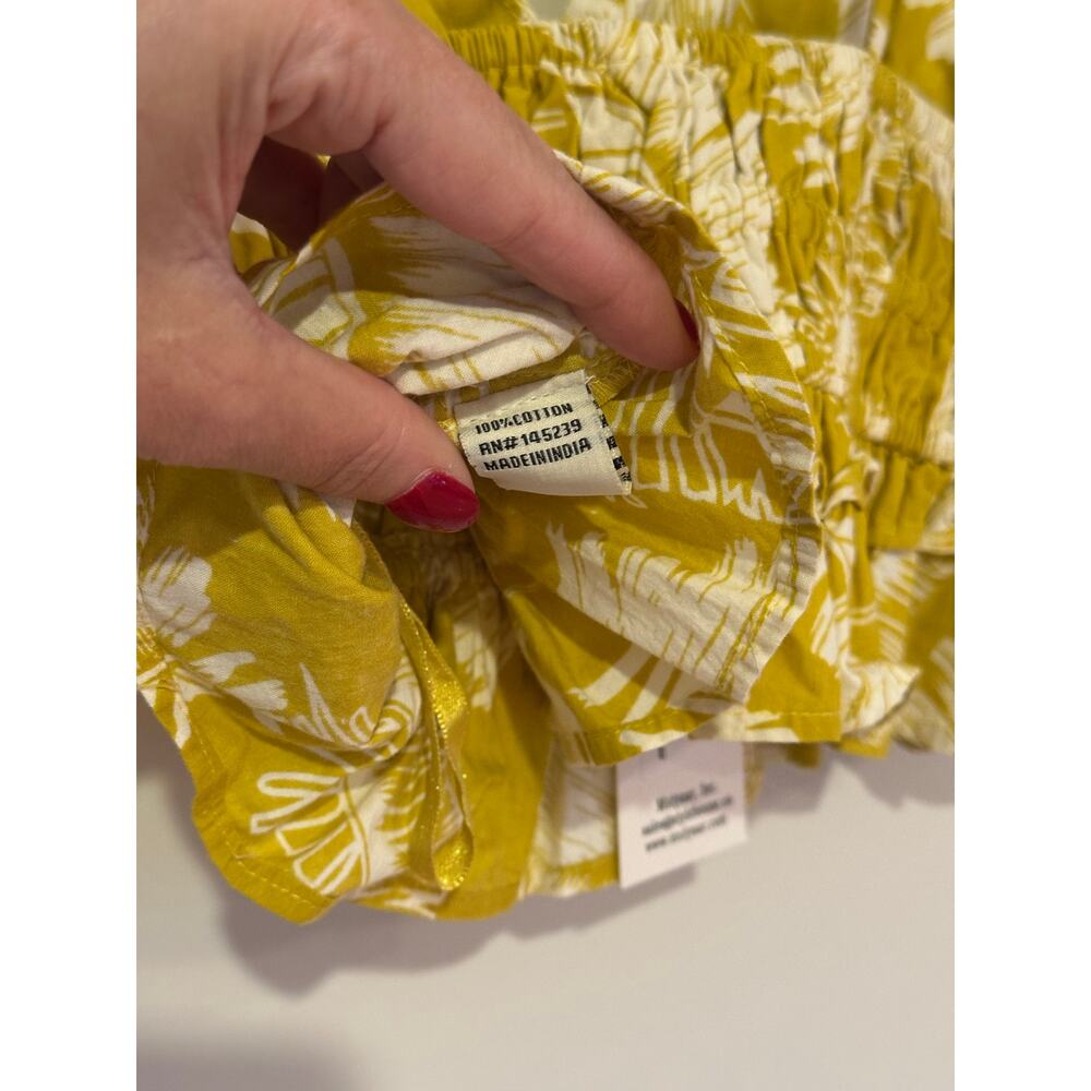 Sim & Sam Chartreuse Leaf Crop Top - Size S - Picture 3 of 4